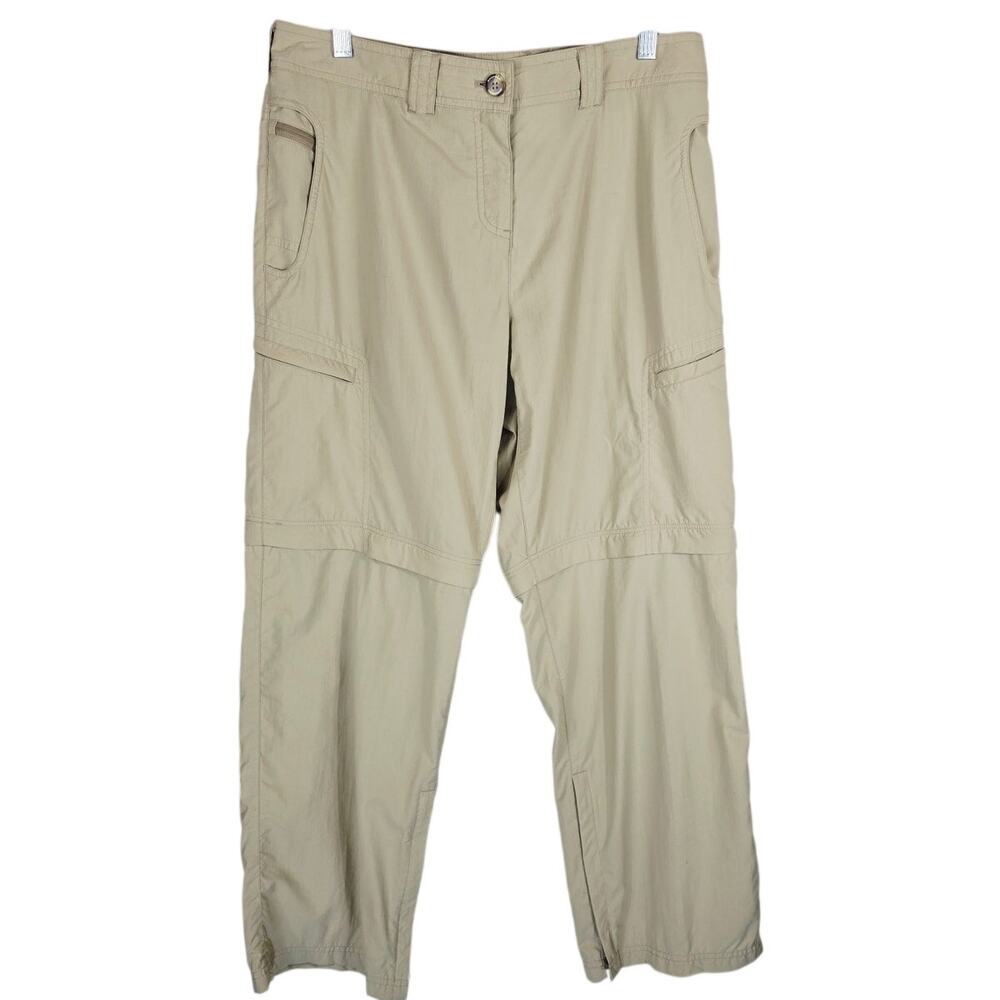 Exofficio Repellent Insect Shield Bugs Away Tan Zip Off Shorts Women's Pants 12